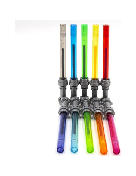 Set 10 Bolígrafos Gel Sable de Luz LEGO Star Wars 13,34 cm