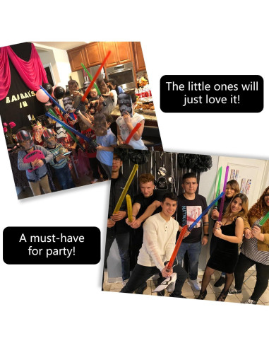 Sables de Luz Inflables 8 Piezas EVERMARKET 78,74 cm