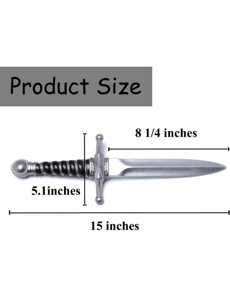 Daga corta de espuma DAYSTART 38 cm para disfraz