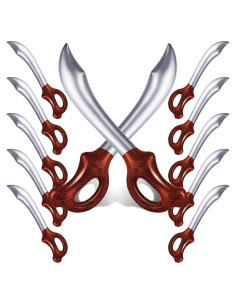 12 Espadas Pirata Inflables ZAUONTW 58 cm Juguetes Fiesta