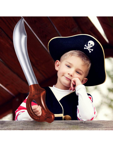 12 Espadas Pirata Inflables ZAUONTW 58 cm Juguetes Fiesta