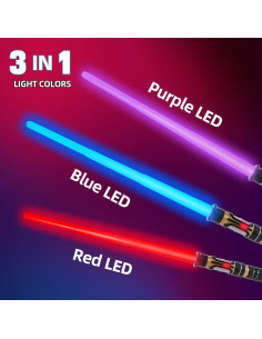 Set de 2 Sables Iluminados YOFOTHS con Sonido 43,94 cm 2