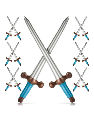 Outus 24 Espadas Inflables Pirata 60 cm Juguetes Fiesta