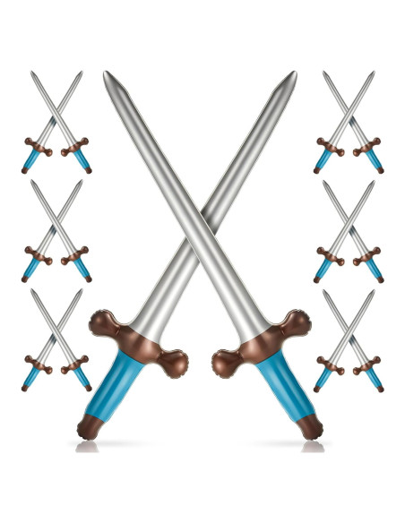 Outus 24 Espadas Inflables Pirata 60 cm Juguetes Fiesta