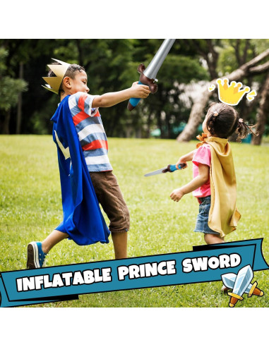 Outus 24 Espadas Inflables Pirata 60 cm Juguetes Fiesta