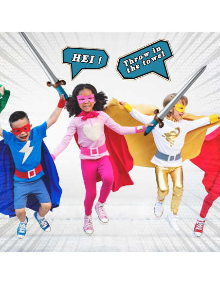 Outus 24 Espadas Inflables Pirata 60 cm Juguetes Fiesta