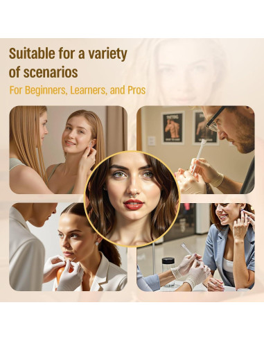 Kit de Agujas para Piercing VIXAVI - 11 Piezas Estériles 14G 16G 18G