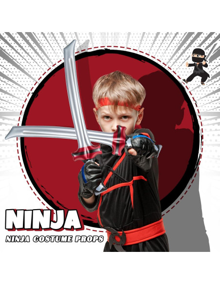 Deekin 12 Espadas Ninja Inflables 75 cm Juguete Fiesta