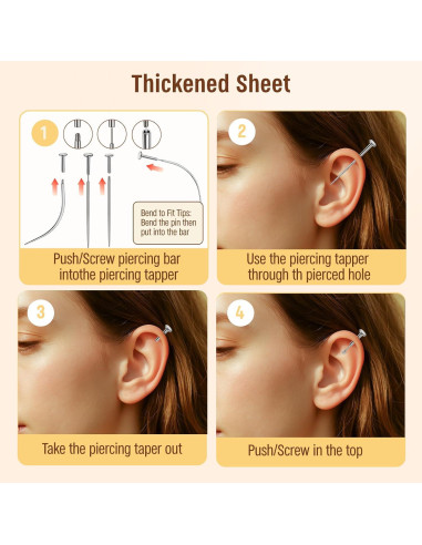 Kit de Agujas para Piercing VIXAVI - 11 Piezas Estériles 14G 16G 18G