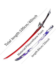 Espada Acheron 100 cm con Funda - Arma de Cosplay 2