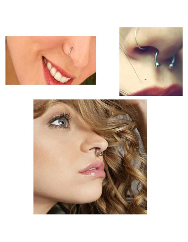 Kit de Piercing Rayyl 42 Piezas con Agujas y Pinzas Desechables