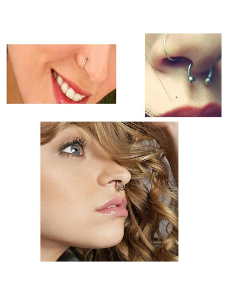 Kit de Piercing Rayyl 42 Piezas con Agujas y Pinzas Desechables