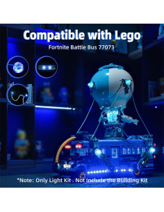 Kit de Luz LED Flashebrick para Lego Fortnite Battle Bus 77073 2