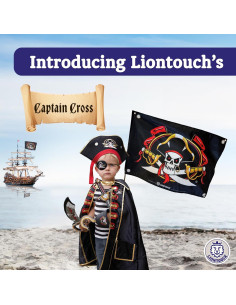 Bandera Pirata Liontouch Capitán Cross 70 x 100 cm 2