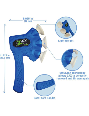 Hacha de Lanzamiento de Espuma Zing Zax - 119g - Colores Varios