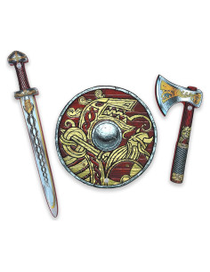 Set de Espada, Escudo y Hacha Vikinga Liontouch 0.47 kg