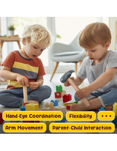 Martillo de Juguete Toy Choi 4 Piezas para Niños