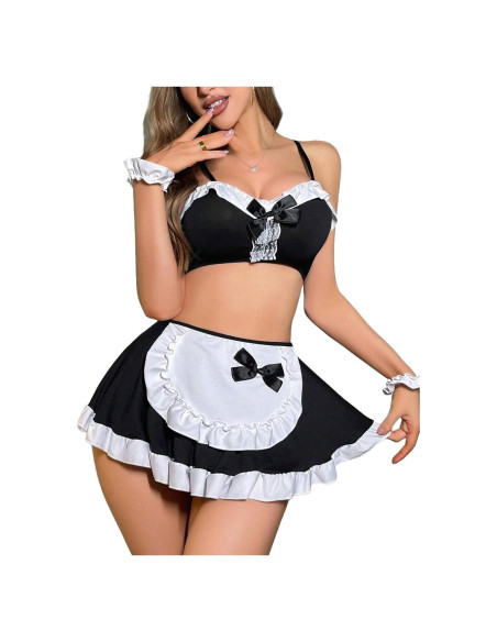 Conjunto de Lencería Avidlove para Mujeres Traje de Sirvienta
