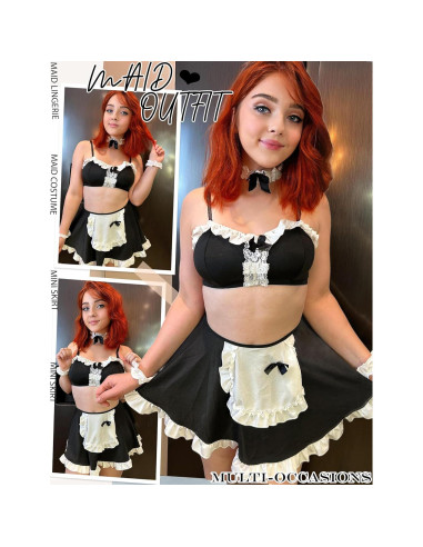 Conjunto de Lencería Avidlove para Mujeres Traje de Sirvienta