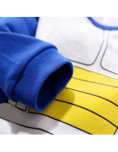 Traje de una pieza para bebé YFYBaby 100% algodón azul 2