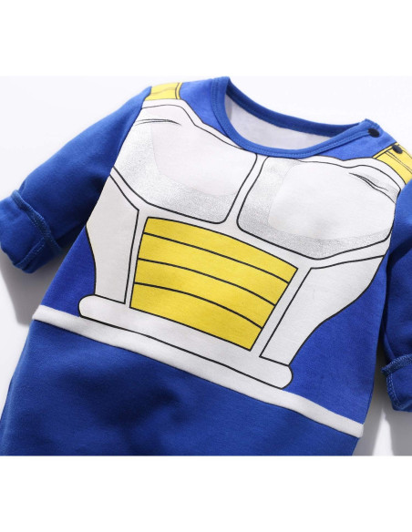 Traje de una pieza para bebé YFYBaby 100% algodón azul