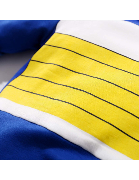 Traje de una pieza para bebé YFYBaby 100% algodón azul