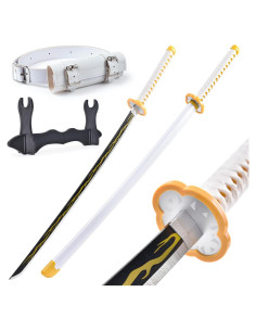 Espada de Cosplay Zenitsu PZOEWUESR 104 cm con Soporte