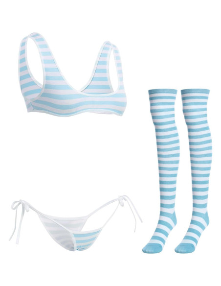 Conjunto de Lencería Kawaii Anime para Mujeres Talla Única