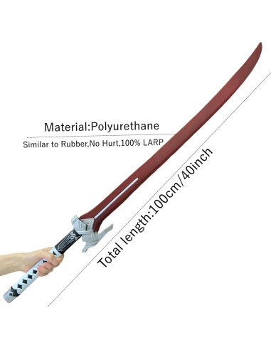 Espada de Cosplay Kafka 100 cm Espuma LARP Halloween