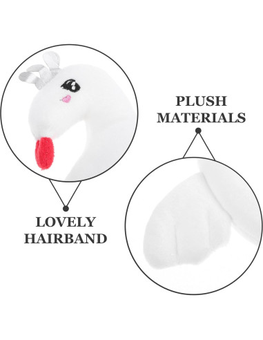 Diadema de Cisne Blanco Aboofan para Disfraces y Fiestas