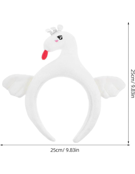 Diadema de Cisne Blanco Aboofan para Disfraces y Fiestas