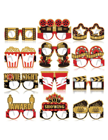 36 Gafas de Papel Multicolor Relaxgiant para Fiesta de Cine