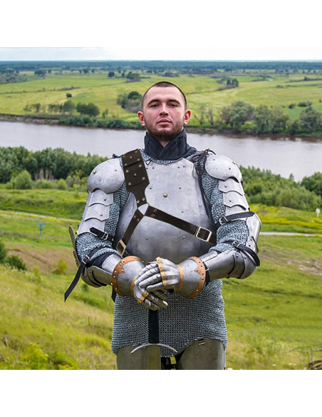 Funda de espada medieval ajustable unisex negra para cosplay