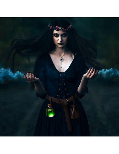 Accesorios Medievales Renaissance para Cosplay - Botella, Cinturón y Bolsa