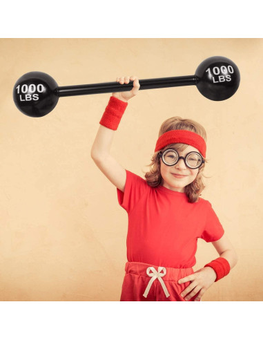 Barra de Mancuernas Inflable Gigante LIYDE 119 cm Decoración Fiesta