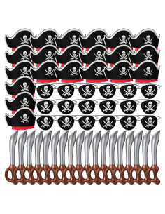 Set de Fiesta Pirata Cindeer 54 Piezas Sombreros y Accesorios