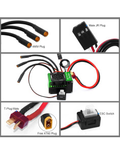 Motor sin escobillas GOUPRC S3650 4300KV + Controlador 60A 2