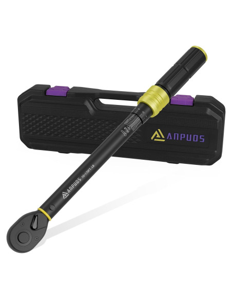 Llave de Torque ANPUDS 1/2" 10-170 Ft-Lb 72 Dientes