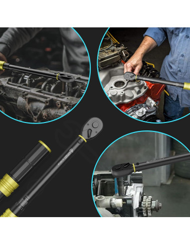 Llave de Torque ANPUDS 1/2" 10-170 Ft-Lb 72 Dientes