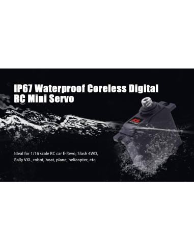 Mini Servo Digital AGFRC 6KG a Prueba de Agua 1/16