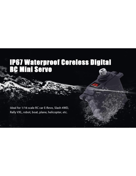Mini Servo Digital AGFRC 6KG a Prueba de Agua 1/16