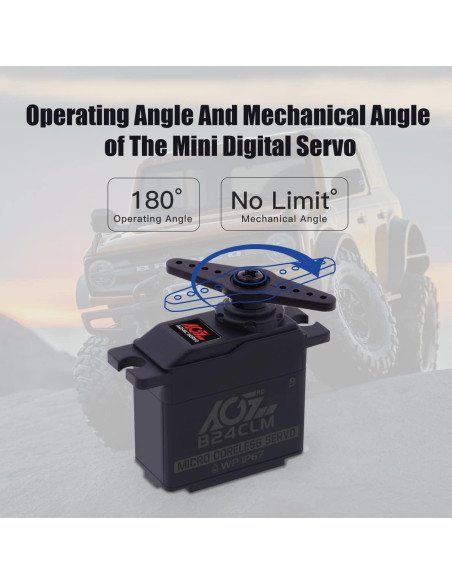 Mini Servo Digital AGFRC 6KG a Prueba de Agua 1/16