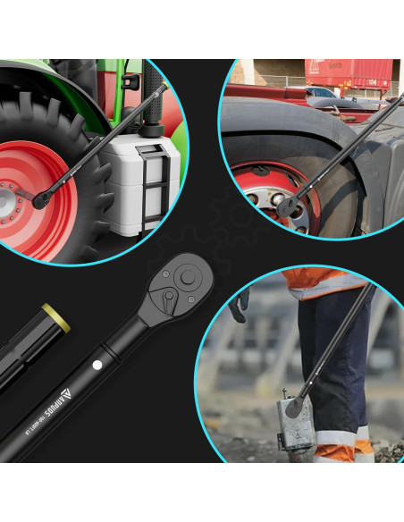 Llave de Torque ANPUDS 3/4" 100-650 Nm Doble Dirección