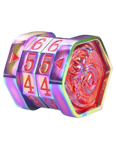 Contador de Vida MTG ALOBGHDC Metal Rojo Doble Anillo 0-99