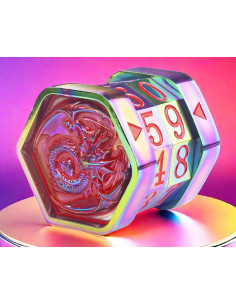 Contador de Vida MTG ALOBGHDC Metal Rojo Doble Anillo 0-99 2