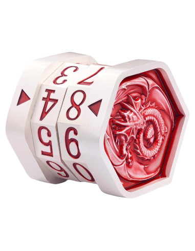 Contador de Vida MTG ALOBGHDC Metal Doble Cara 0-99