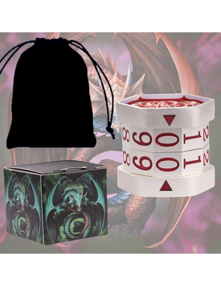 Contador de Vida MTG ALOBGHDC Metal Doble Cara 0-99