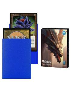 Mangas de Cartas Katomula 300 Piezas Azul Textura Mate