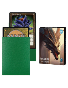 Paquete de 300 fundas mate Katomula verdes para MTG