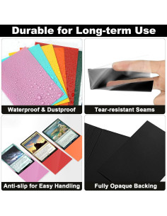 Mangas de cartas Fabmaker 1000 unidades 66x91mm multicolor 2